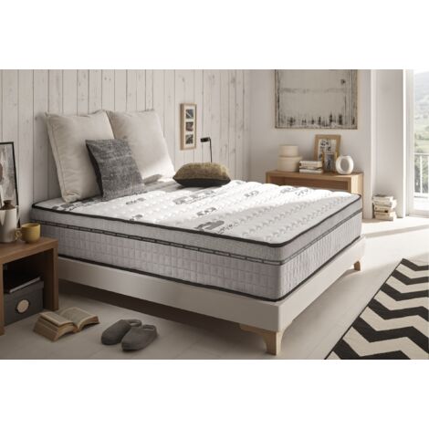 Colchón Carbone Plus 160x200 HD Viscoelástica - Grosor 24 cm - Látex + Soporte HR - 7 Zonas de Alto Confort
