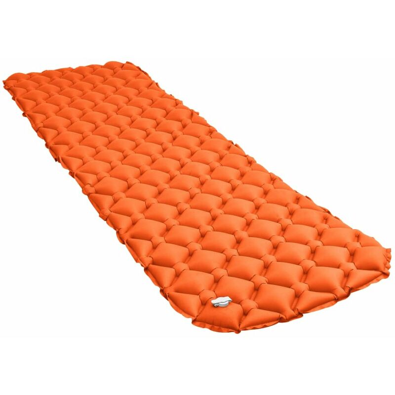 

Colchon de aire inflable naranja 58x190 cm