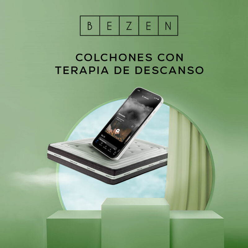 

Colchón de Alta Gama de 25 cm con viscoelástica 140X190 - Ergonómico | Certificado Sanitized® y Oeko-Tex® - Blanco y gris