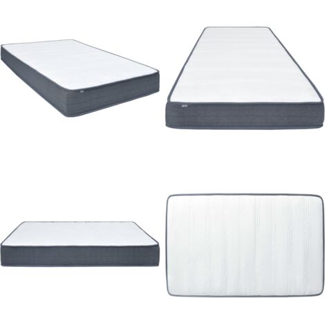 Colchón de cama box spring firmeza media 200x140x20 cm - Colchón firmeza media - Colchón para dormir