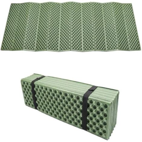 Colchón de camping inflable, plegable, ultraligero, resistente a la humedad y al agua, colchón portátil de espuma viscoelástica con cámaras de aire separadas, adecuado para deportes, yoga, camping, se