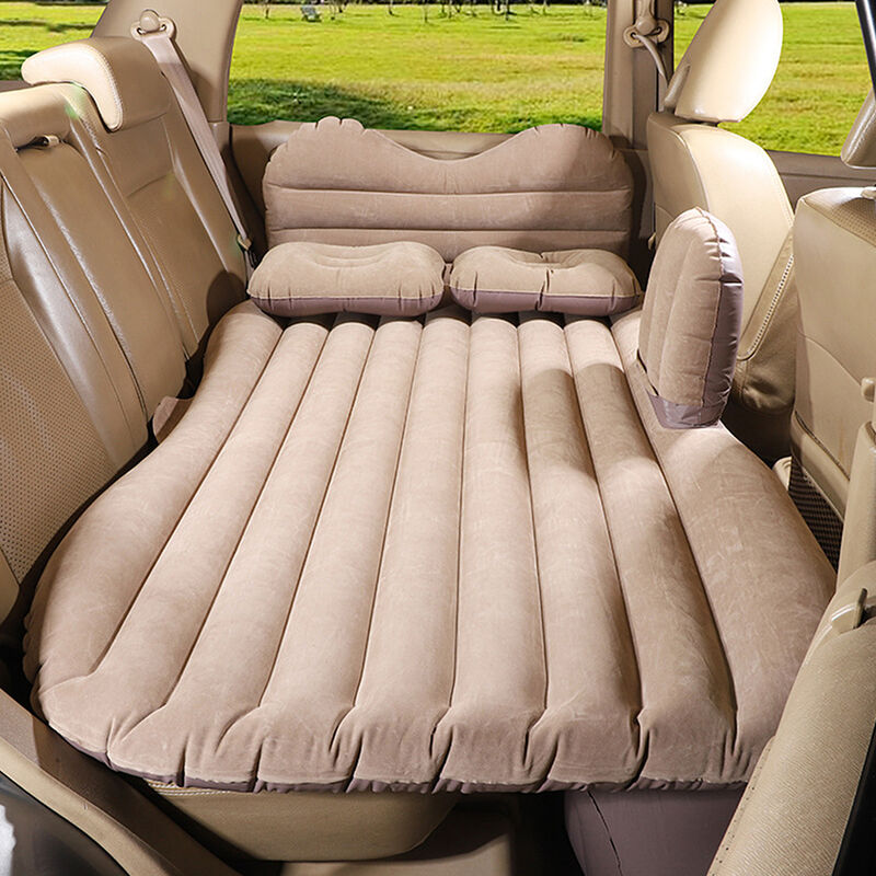 

Colchon de coche portatil, cama de aire de cojin plegable, con bomba de aire,Amarillo