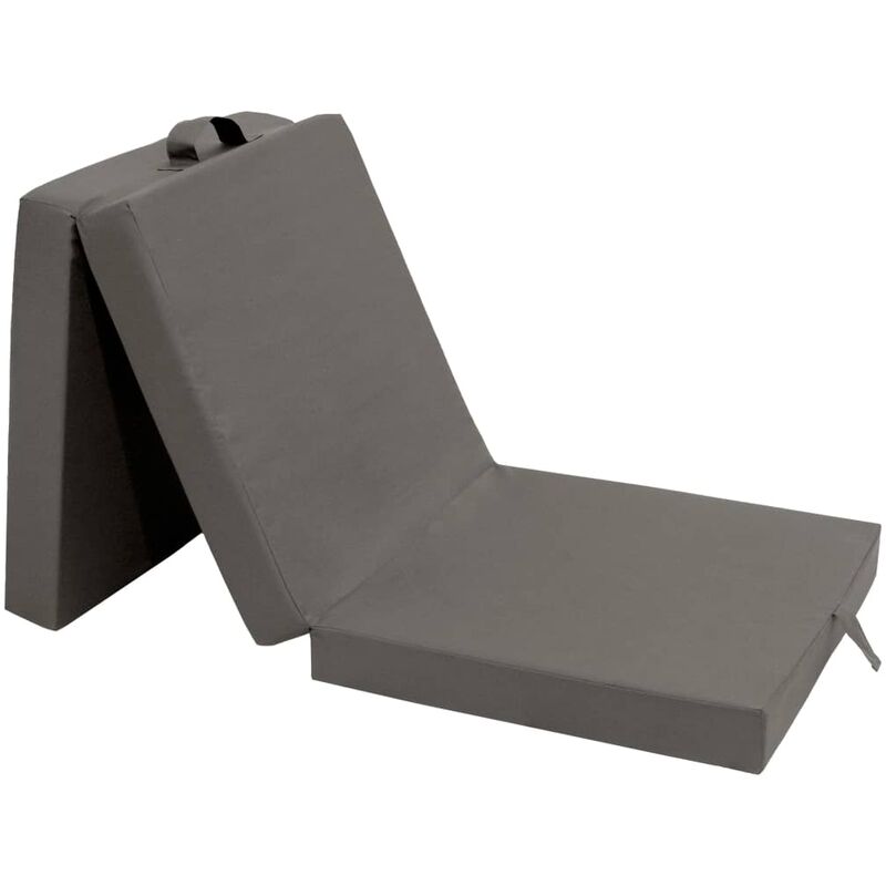 

Colchon de espuma plegable en 3 partes 190x70x9 cm gris