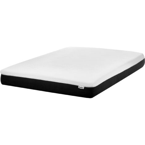 Colchón de espuma visco gel medio con funda extraíble de poliéster con cremallera 140 x 200 cm Spongy