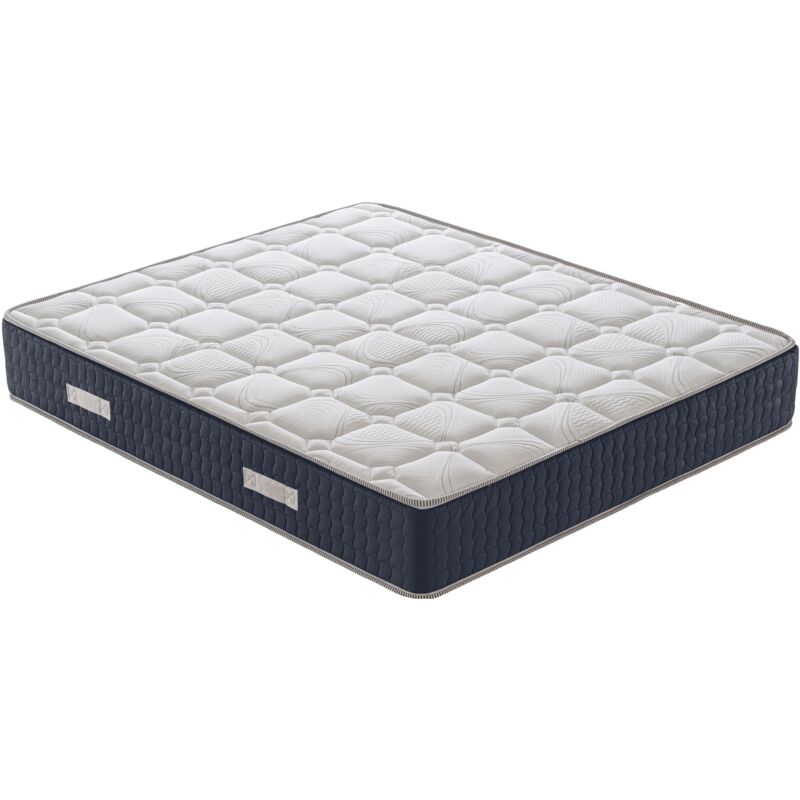

Colchón de espuma viscoelástica - 30 cm ortopédico - 11 áreas diferentes - con forro plateado, banda transpirable Full Air 4D Space - Hecho en Italia
