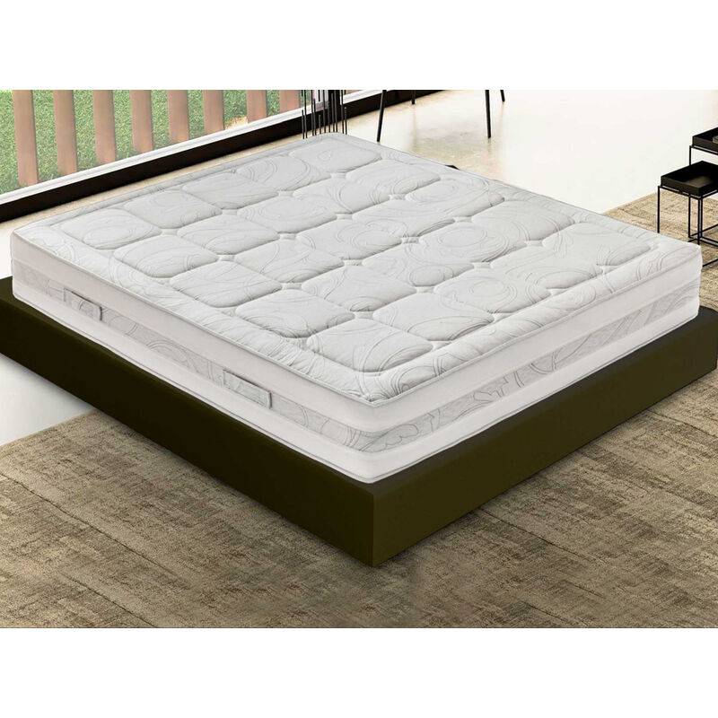 

Colchón 150x190 de espuma viscoelástica - Altura 29 cm - Espuma viscoelástica 5 cm - Desmontable - Ortopédico - Anatómico - Antibacteriano