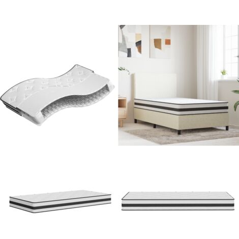 Colchón de muelles Bonnell firmeza media 100x200 cm - Colchón bonnell - Soporte de cama
