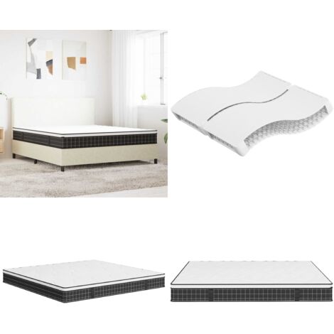 Colchón de muelles Bonnell firmeza media 160x200 cm - Colchón bonnell - Soporte de cama