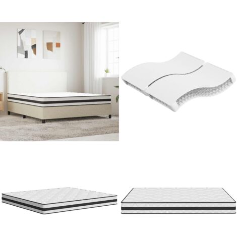Colchón de muelles Bonnell firmeza media 180x200 cm - Colchón bonnell - Soporte de cama