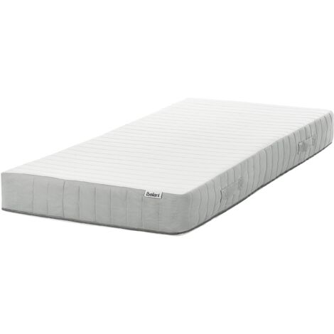 Colchón de muelles ensacados con asas firmeza media funda extraíble 7 zonas 90 x 200 cm Roomy