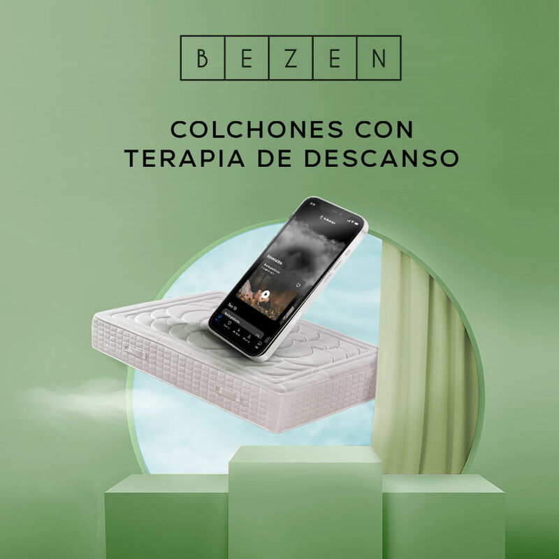 

Colchón de Muelles Ensacados con viscoelástica 160X190 - Efecto Relax 7 zonas de confort - Altura 27 cm | Certificado Sanitized® y Oeko-Tex® - Blanco