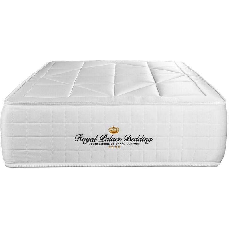 

Royal Palace Bedding - Colchón Windsor 120 x 200 cm, Grosor: 26 cm, Espuma viscoelástica y muelles ensacados, Equilibrado, 5 zonas de confort