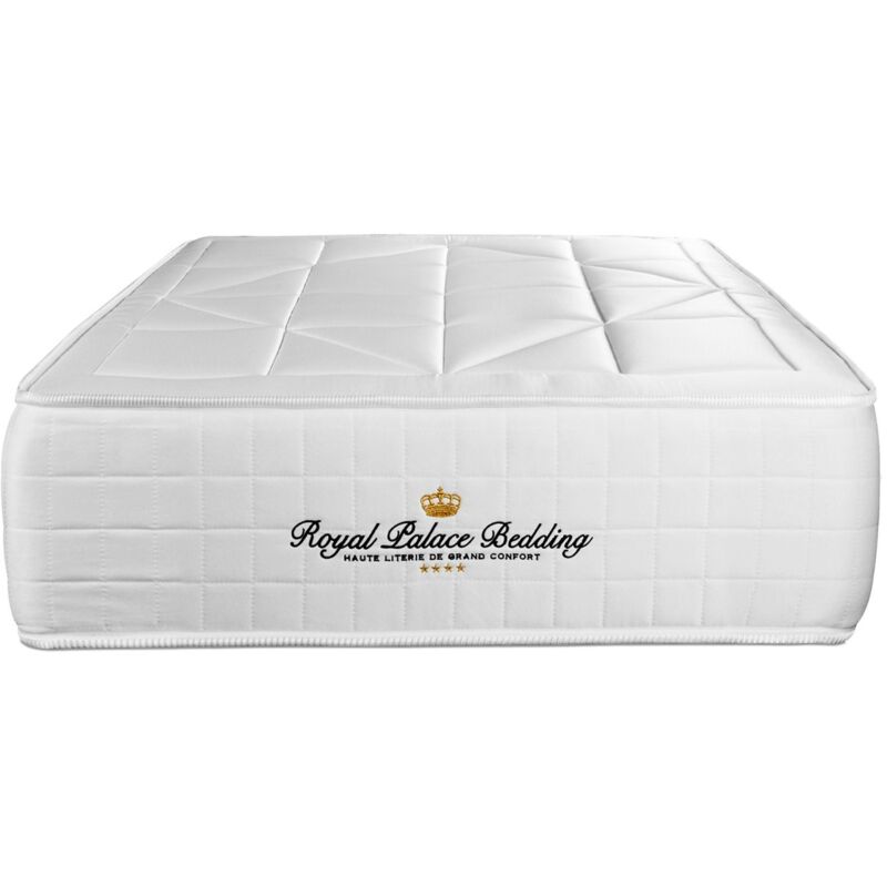 

Royal Palace Bedding - Colchón Windsor 80 x 200 cm, Grosor: 26 cm, Espuma viscoelástica y muelles ensacados, Equilibrado, 5 zonas de confort