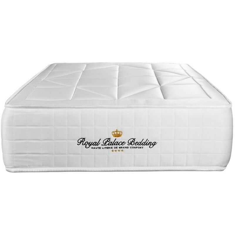 

Royal Palace Bedding - Colchón Windsor 90 x 200 cm, Grosor: 26 cm, Espuma viscoelástica y muelles ensacados, Equilibrado, 5 zonas de confort