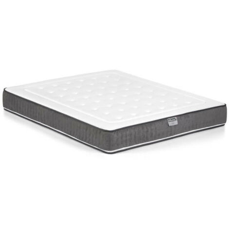 COLCHON DOBLE GRIS CON ALMOHADA 188X137X19