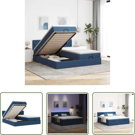 Colchón ensacado -  Estructura de cama otomana con colchones tela topo 180x200cm