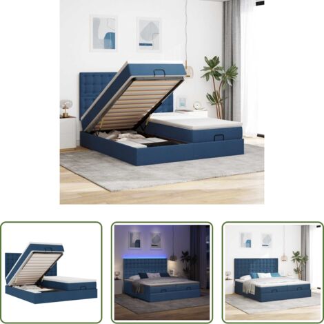 Colchón ensacado -  Estructura de cama otomana con colchones tela topo 200x200cm