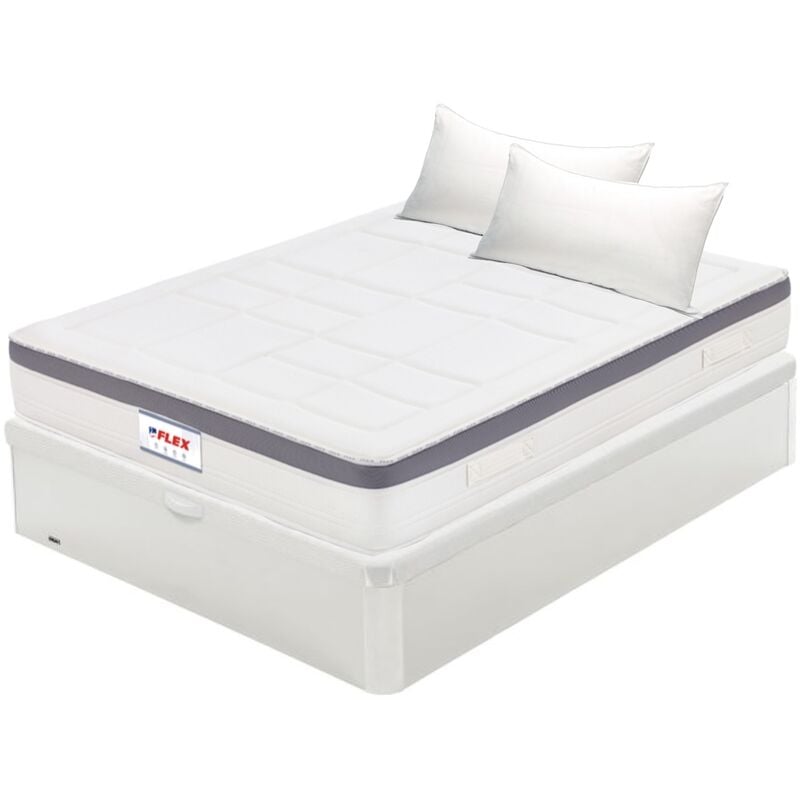 

Colchón Airvex Supreme 135x200 + Canapé Abatible Madera 19 Blanco + 2 Almohadas Líder (Montaje no incluido, entrega a pie de calle) - Flex