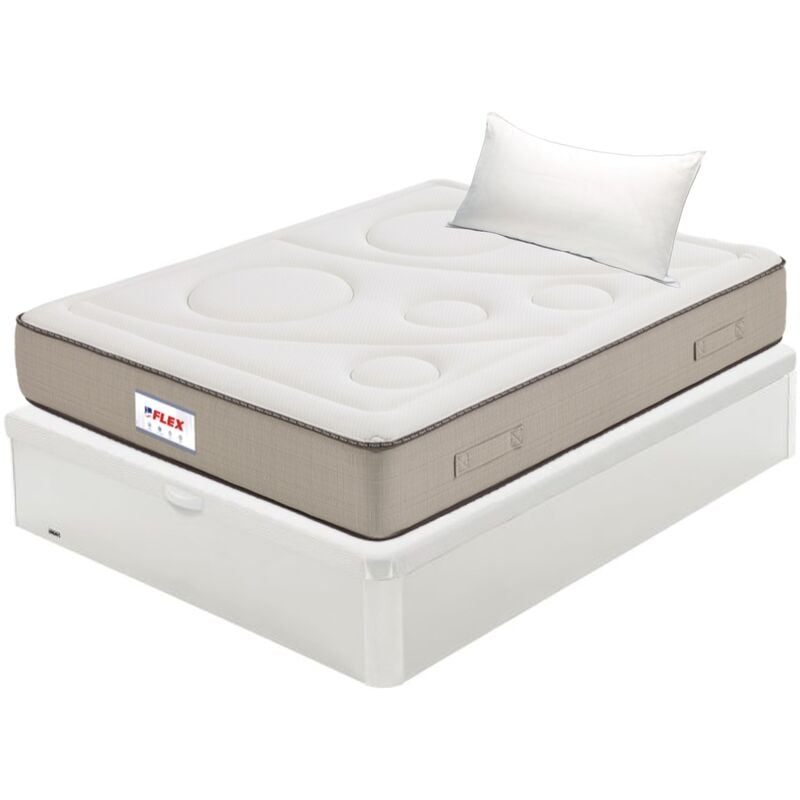 

Colchón Visco Airvex Supreme 90x190 + Canapé Abatible Madera 19 Natural + Almohada Líder (Montaje no incluido, entrega a pie de calle) - Flex