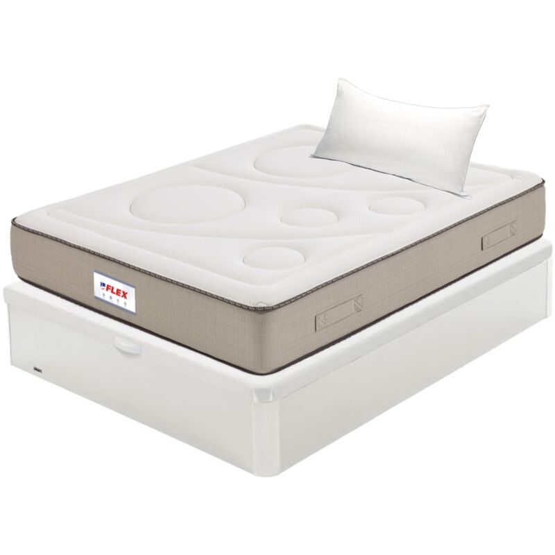 

Colchón Visco Airvex Supreme 105x190 + Canapé Abatible Madera 19 Natural + Almohada Líder (Montaje no incluido, entrega a pie de calle) - Flex