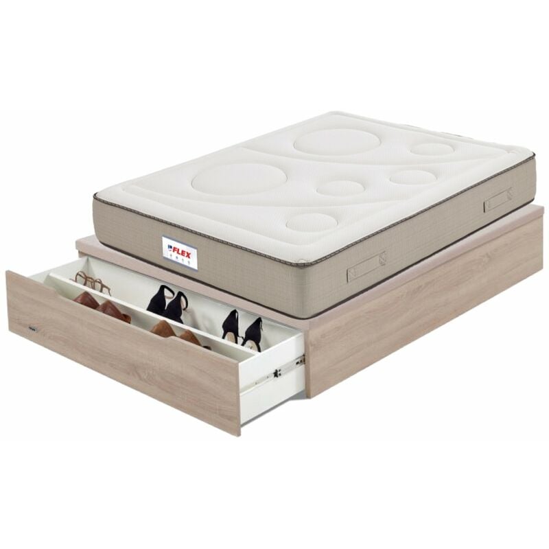 

Colchón Visco Airvex Supreme + Canapé Abatible Zapatero Natural 150X200 (Montaje no incluido, entrega a pie de calle) - Flex