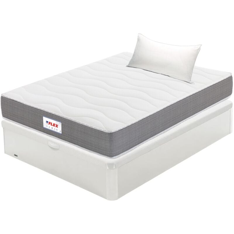 

Colchón Visco Supreme 90x190 + Canapé Abatible Madera 19 Natural + Almohada Líder (Montaje no incluido, entrega a pie de calle) - Flex