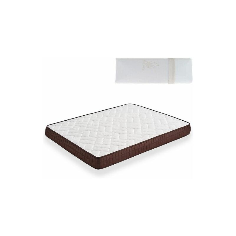 

Colchón Flexitex Núcleo Alta Densidad Transpirable con Tejido 3D y Aloe Vera, Altura 18 cm + Almohada Viscoelástica, 90x190 cm