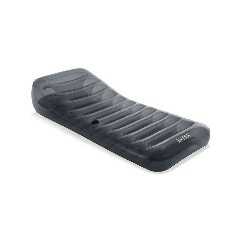 Trade Shop Traesio - Colchón Cool Grey 211X99Cm Sillón Hinchable Gris Transparente 58723