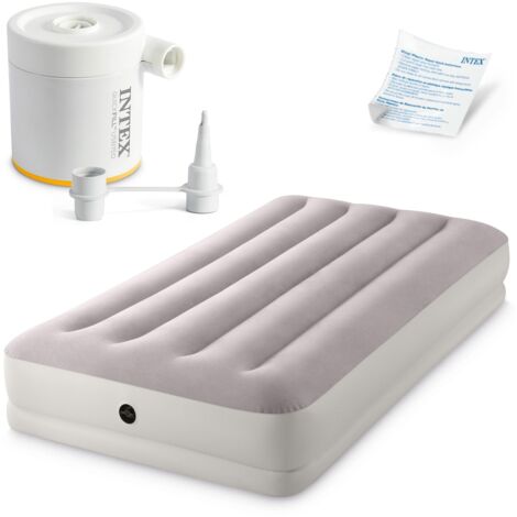 Colchón hinchable 191x99x30 cm con bomba eléctrica INTEX 64177