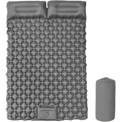 Colchón hinchable de camping para 2 personas - Esterilla portátil para dormir, ideal para acampar, hacer senderismo, escalar y hacer picnics.