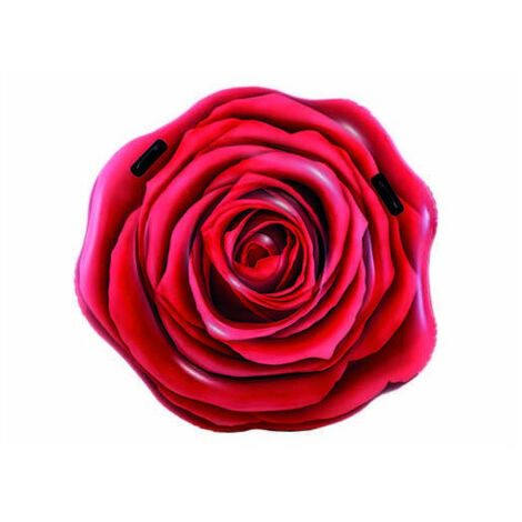 Colchón inflable en forma de rosa roja para piscina Intex 137x132 cm