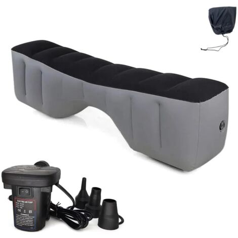 Colchón inflable para coche, SUV, camping, con bomba de aire, cama inflable para asiento trasero de coche