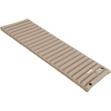 Colchón inflable ultraligero para acampar, impermeable, para exteriores, senderismo y tiendas de campaña (Caqui)