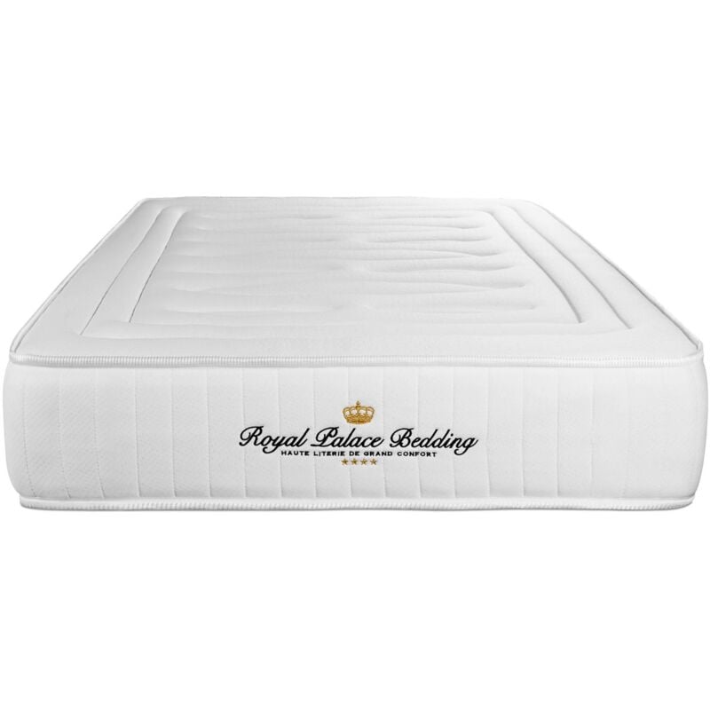 

Royal Palace Bedding - Colchón LANCASTER 75x190cm, Grosor: 22 cm, Muelles ensacados y espuma viscoelástica, 3 zonas de confort
