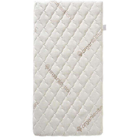 Colchón para Bebés de Algodón Orgánico - 60x120x10 cm - 100% Algodón - Desenfundable - Sin Tratamientos Químicos