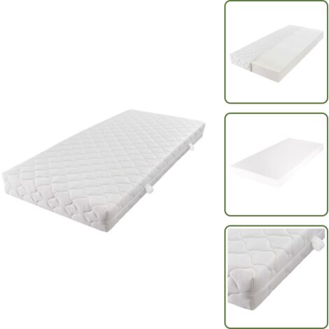 Colchón para insomnio - vidaXL Colchón con funda lavable de 200 x 140 x 17 cm H3 - Colchón para lumbalgia