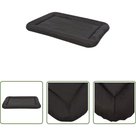Colchón para perro negro -  Colchón para perro tamaño XXL negro