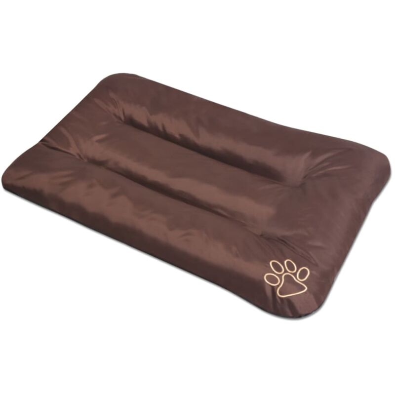 

vidaXL Colchón para perro tamaño L marrón - Marrón