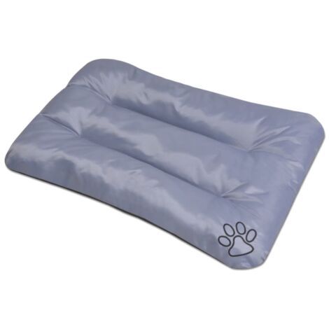 Colchón para perros L cama gris cesta para dormir mascotas 90 x 60 cm 020001591