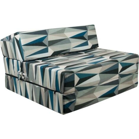 Colchón plegable - Funda lavable - 200cm x 90cm x 15cm - Moderno
