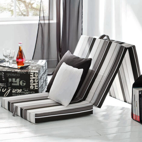 Colchón plegable , Negro, 190 x 70 cm, Vitalispa
