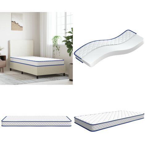 Colchón viscoelástico 200 x 90 x 17 cm suave - Colchón de espuma - Colchón de memoria