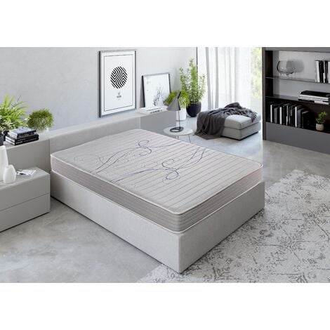 Colchón viscoelástico Royal Sleep Dormant Plus, 22 cm, Antiácaros, Hilo de  plata, Firmeza alta, 90x190
