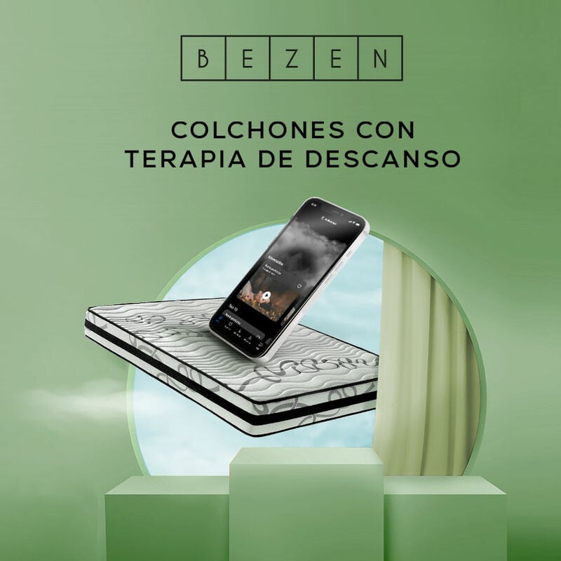 

Colchón Viscoelástico Termoregulable con Grafeno 90X190 - Blanco y gris
