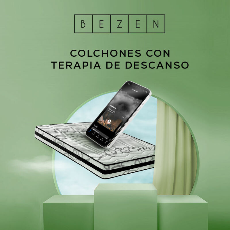 

Colchón Viscoelástico Termoregulable con Grafeno 90X200 - Blanco y gris