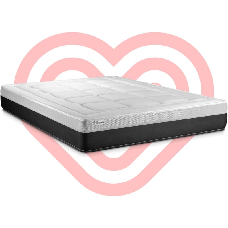 

Colchón VITAL FORM 200 x 200 cm, grosor : 22 cm, Muelles ensacados y espuma , 5 zonas de confort
