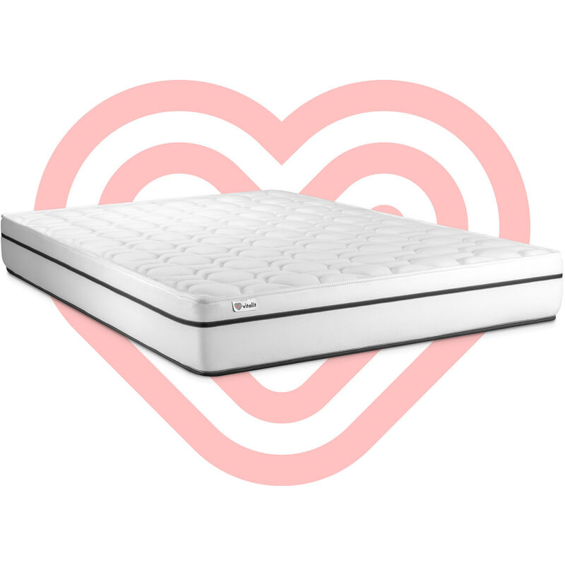 

Colchón VITAL SPA 180 x 200 cm, grosor : 24 cm, Espuma viscoelástica, 3 zonas de confort