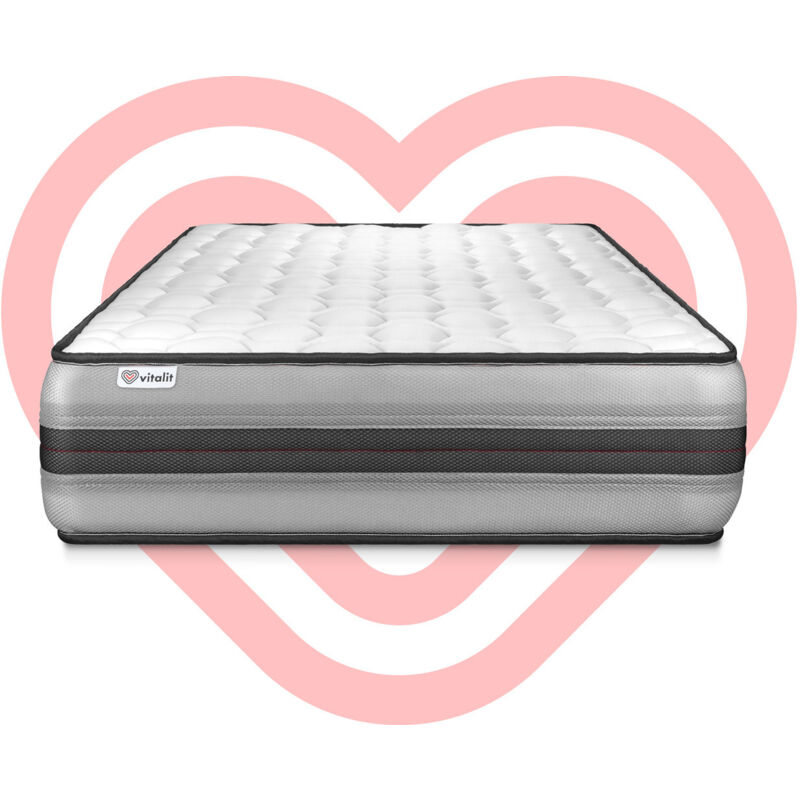 

Colchón VITALPOWER RECOVER 100 x 210 cm, grosor : 26 cm, Espuma viscoelástica, 5 zonas de confort