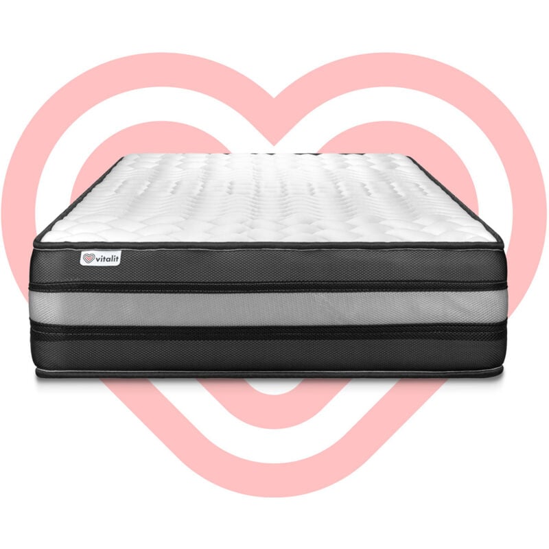 

Colchón VITALPOWER ZEN 90 x 200 cm, grosor : 23 cm, Espuma viscoelástica, 5 zonas de confort