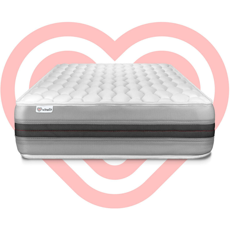 

Colchón VITALSPRING RECOVER 90 x 200 cm, grosor : 28 cm, Muelles ensacados y espuma , 7 zonas de confort